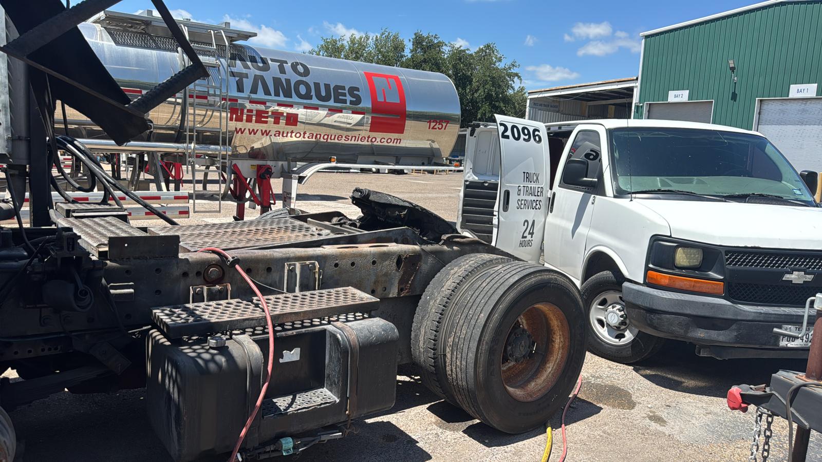 Air leak repair — tanker trailer