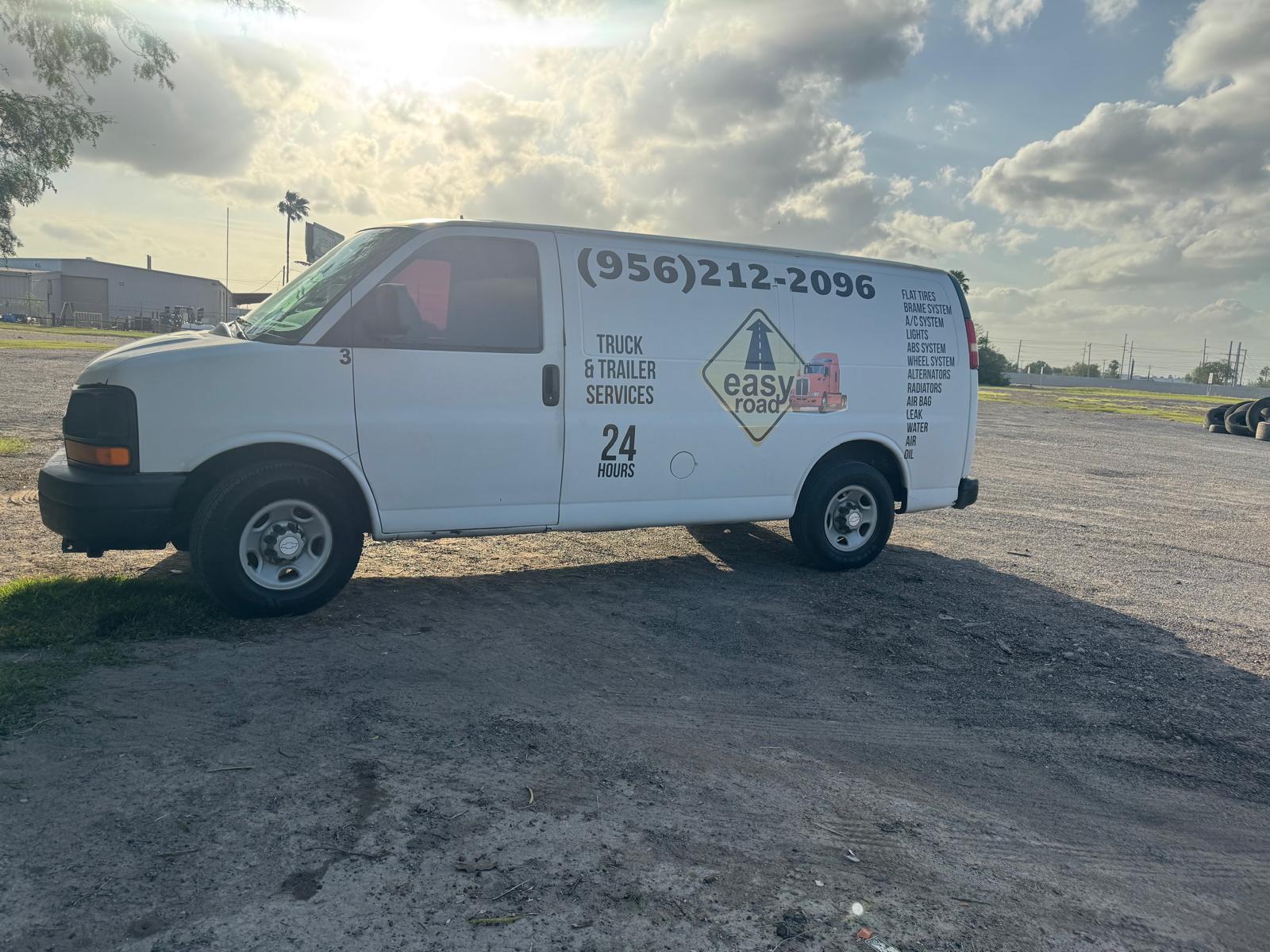 Easy Road van at sunset — Pharr TX
